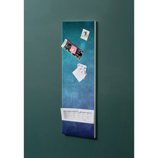 Notiz Motive Blue Pattern Magnetic Wall Mounted Cork Board