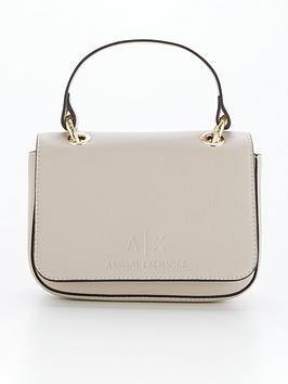 Armani Exchange Top Handle Crossbody - Beige