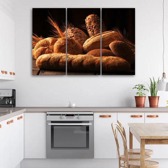 Canvas Print Bread And Wheat