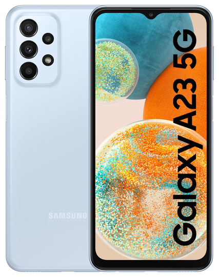 SIM Free Samsung Galaxy A23 5G 64GB Mobile Phone Light Blue