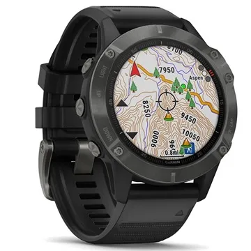 Garmin Fenix 6 Smartwatch - Sapphire - 47mm - Black