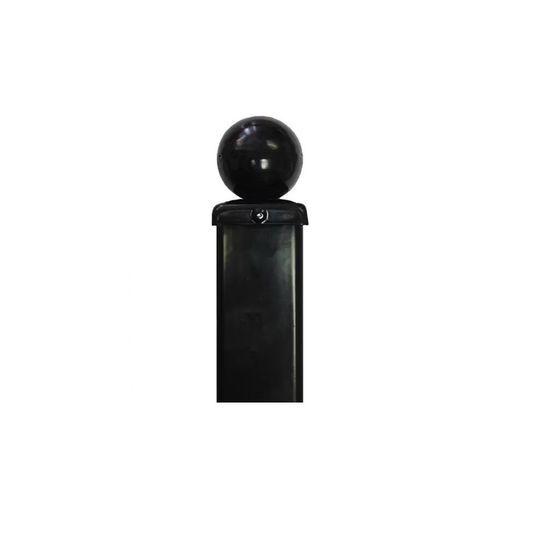 (50mm Sq X 960mm High Ball Top) Metal Post 50mm Sq x 960mm Bolt-Down BP50X960