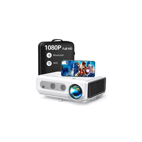 WiFi Bluetooth Projector,TOPTRO Native 1080P Full HD Video Projector 7900 Lumen Home Cinema Projector, Support 15 Keystone & Zoom, Compatible w