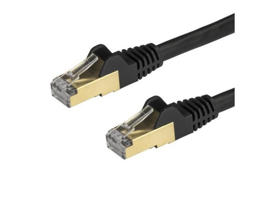 StarTech.com 7.5 m CAT6a Cable Black - RJ45 Ethernet Cable - Snagless - CAT6a STP Cord - Copper Wire - 10Gb - patch cable - 7.5 m - black