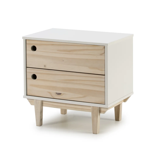 Garlough 2 Drawer Bedside Table