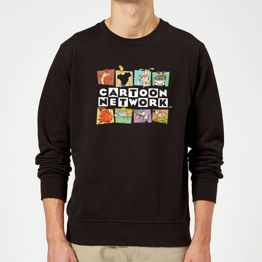 Cartoon Network Logo Characters Sweatshirt - Black - L