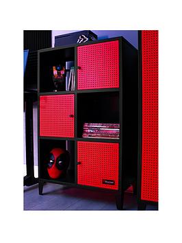 X Rocker Mesh-Tek Tall Display Cabinet With 6 Cube Storage