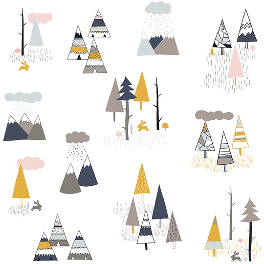 Larenda 2.08m x 1.46m Matte Wallpaper Roll