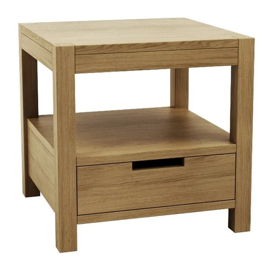 Clendon 1 Drawer Bedside Table