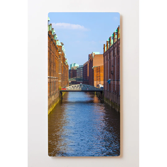 Notiz Motive Speicherstadt Magnetic Wall Mounted Cork Board