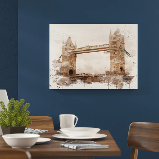 'London Tower Bridge' Graphic Art Print Poster