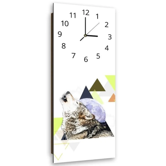 Oversized the Howling Wolf Silent Wall Clock