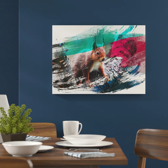 'Red Squirrel' Graphic Art Print Poster