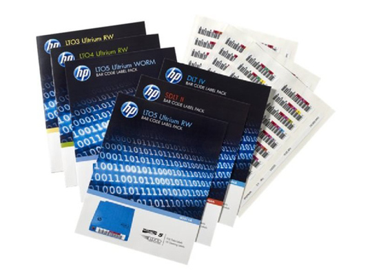 HPE LTO-6 Ultrium Rw Bar Code Label Pack