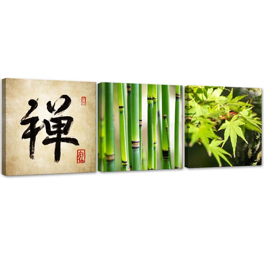 Canvas Print Asia Relaxation Zen Bamboo