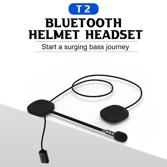 T2 Bluetooth 5.0 Motorcycle Helmet Headset Stereo Speaker Headphone