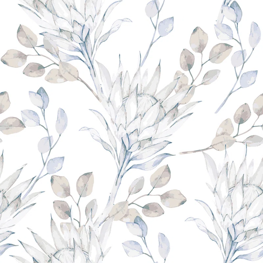 Walllpaper Roll 416X254cm Wallpaper Material With Print Kitchen Livingroom Bedroom Mural Decoration - African Protea Branches