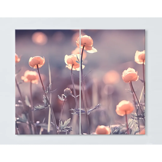 Flower Meadow Magnetic Wall Mounted Cork Board