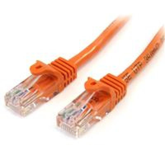 StarTech Cat5e Patch Cable With Snagless RJ45 Connectors 3M Orange