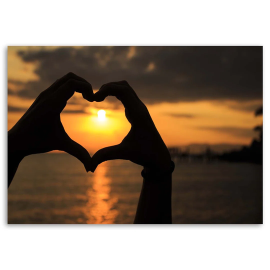 Canvas Print Hands Formed Into A Heart
