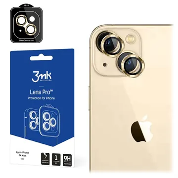 3MK Lens Protection Pro iPhone 14 Plus Camera Protector - Gold