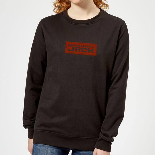 Samurai Jack Classic Logo Women's Sweatshirt - Black - XS - Black