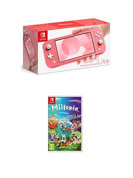 Nintendo Switch Lite Console With Miitopia