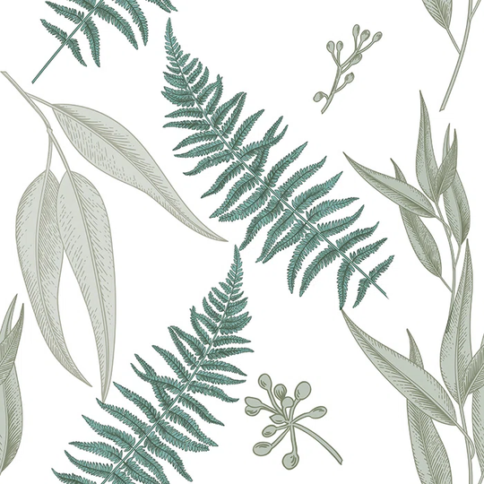 Walllpaper Roll 208X146cm Mural Decoration Kitchen Livingroom Bedroom Wallpaper Material With Print - Fern
