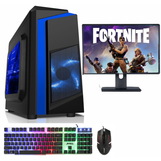 CiT F3 RGB Gaming PC Bundle Intel i7 2600 16GB 1TB GTX1050Ti 19'' LED