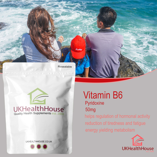 (Vitamin B6 50mg 180 Tablets - High Strength - Metabolism Support - Immune System) Vitamin B6 50mg Tablets High Strength
