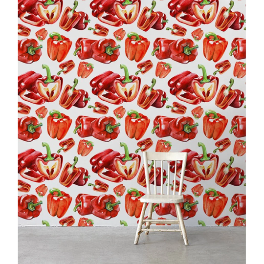 Torney Peppers Vegetable Wallpaper