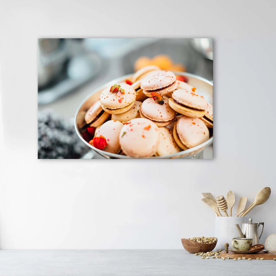 Canvas Print Macaroni Cake