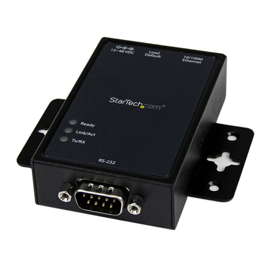 StarTech.com RS232 to Ethernet IP Converter - DIN Rail - Serial over Ethernet