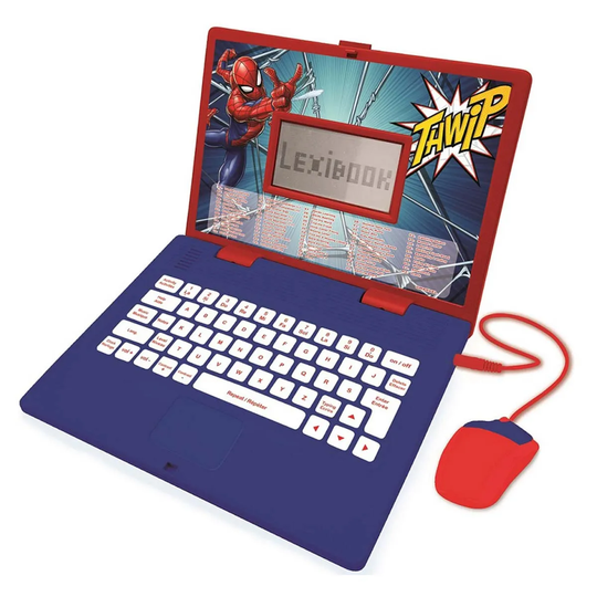 Lexibook Spider-man Bilingual French Educational Laptop With 124 Activites