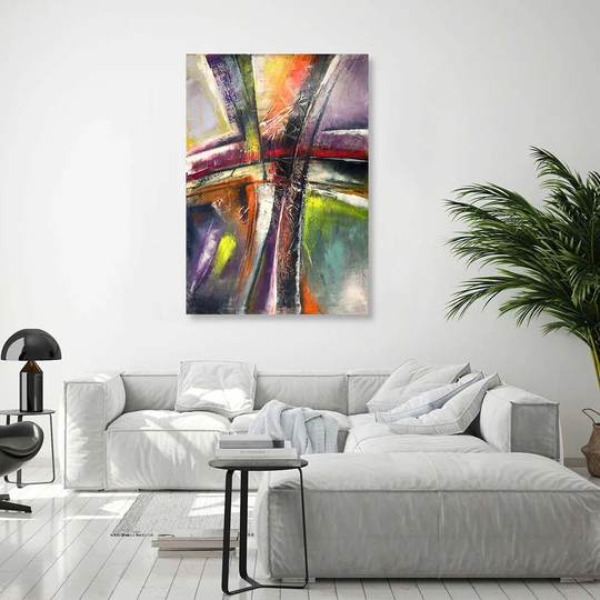 Canvas Print Modern Abstraction Painted