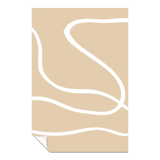 Panther Print Fine Art Prints Beige & White Line Art Minimalist Artistic Unframed Poster, Pictures For Home Walls, Bedroom, Living Room & Bathroom Dec