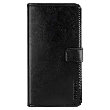 Idewei iPhone 14 Wallet Case with Magnetic Closure - Black