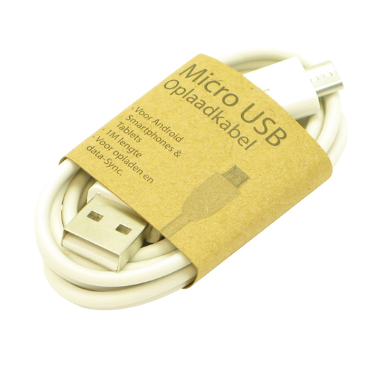 GrabNGo Micro USB charging cable white 0516877
