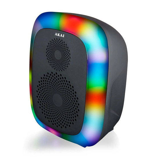 Akai 6.5 Inch LED Party Speaker 10W Black