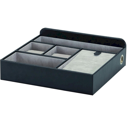 Mele and Co Ashton Black Desk Top Organiser/Valet and Charging Station
