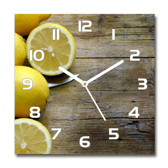 Lemons on the Wood Silent Wall Clock