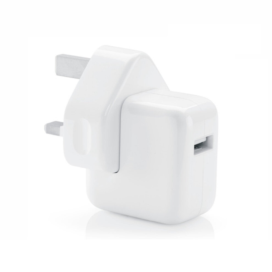 12W USB Power Adapter 3 pin UK mains plug for Ipad i phone