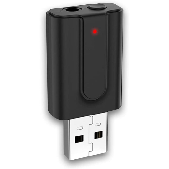 Bandes 5.0 USB Bluetooth Adapter Dongle T10, Bluetooth Transmitter Receiver Support All Windows 10/8.1/8/7/XP Laptop PC Desktop for Bluetooth Headset,