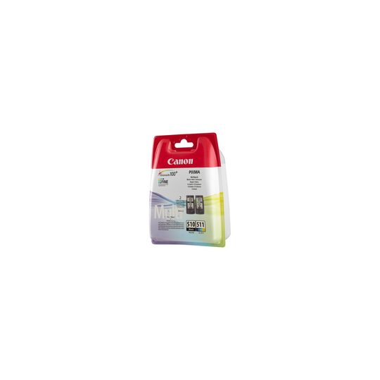 Canon Pg-510/Cl-511 Original Ink Cartridge Multi-Pack Black Cyan Magenta Ye 2970B011