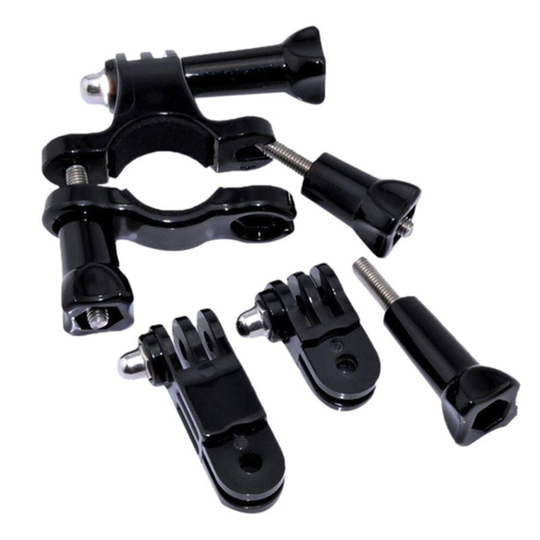 Handlebar Bike Mount for GoPro Cameras -for Bicycles + 3-Way Adjustable Pivot Arm