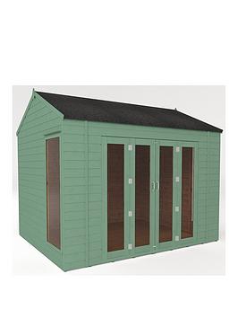 Mercia 10 X 8Ft Vermont Summerhouse Pre-Painted With Installation