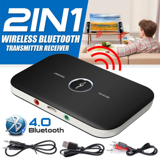 AUX RCA 2 in 1 Bluetooth Wireless Audio Transmitter Receiver Adapter