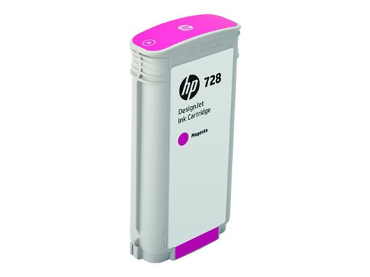 HP 728 Magenta Original Designjet Ink Cartridge - High Yield 130ml - F9J66A