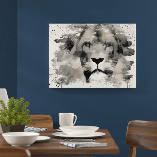 'Lion Art' Graphic Art Print Poster