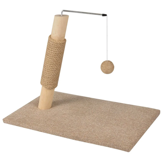 Flamingo Cat Scratching Post Scandi Beige 49.5 x 30.5 x 43cm